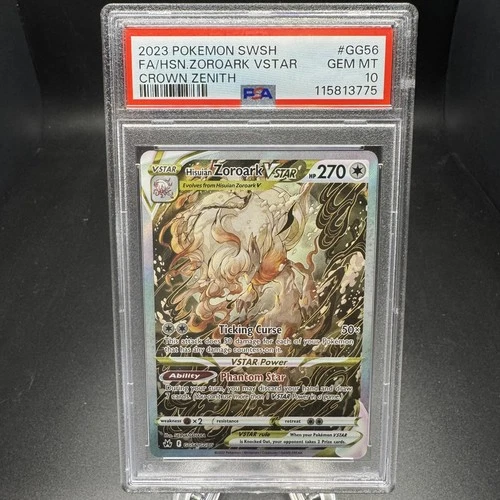 2023 Pokémon Crown Zenith Galarian Gallery - Zoroark VStar #GG56 PSA 10 GEM MINT