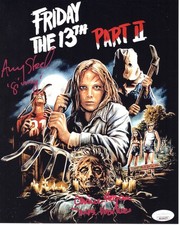 Amy Steel & Connie Hogan signed 8x10 Photo Mrs. Voorhees Ginny Field Friday the 