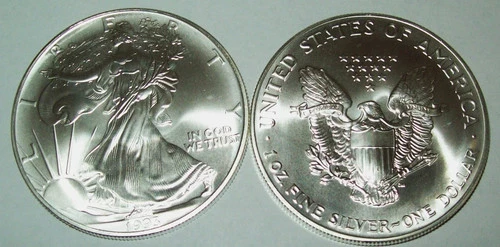 1993 American Silver Eagle 1 Troy Oz. .999 Fine One Dollar BU Uncirculated Coin