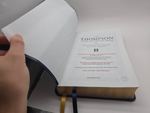 Thompson Chain Reference Bible NIV Zondervan 2022 leathersoft - Imagen 6 de 12