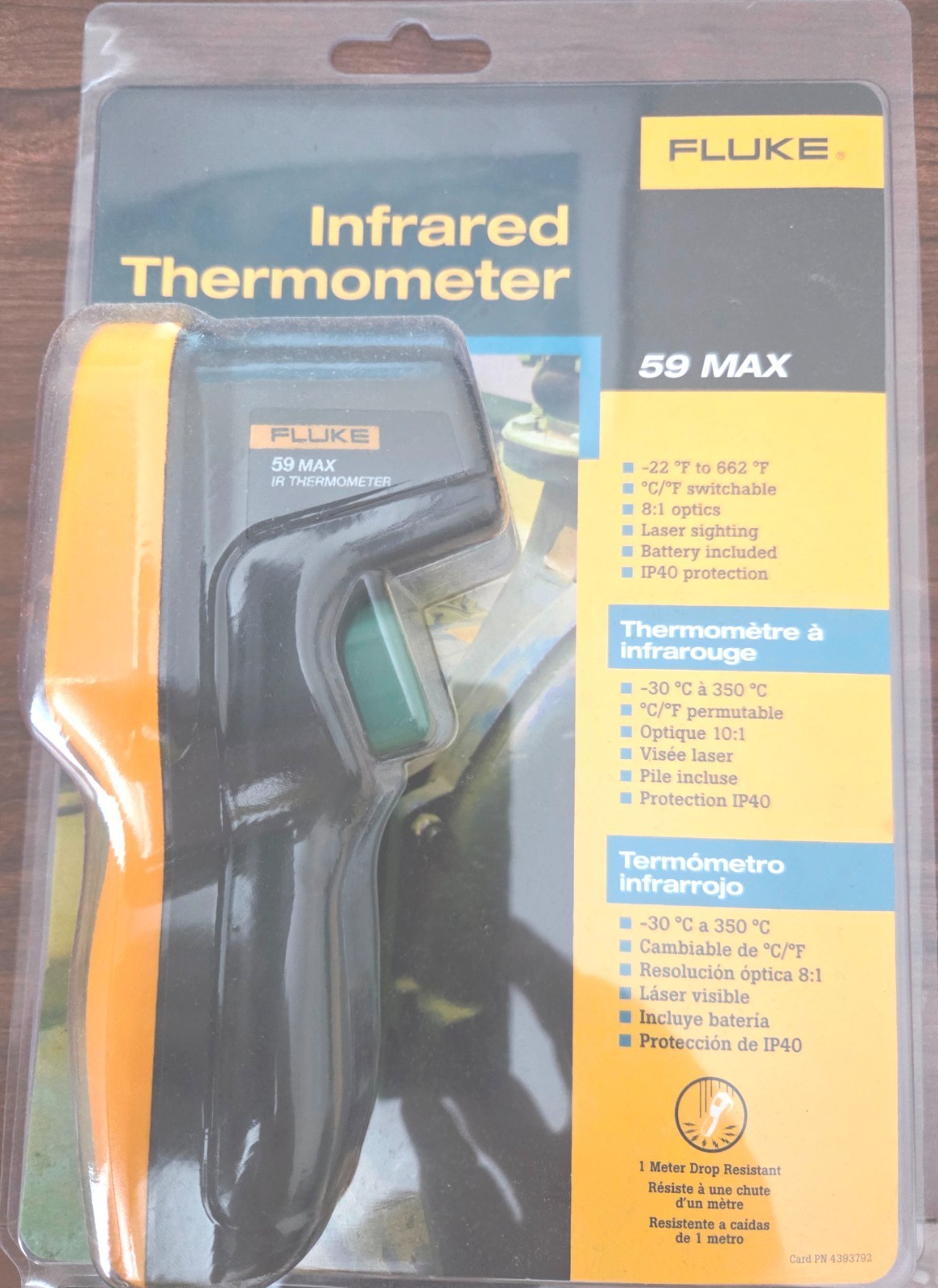 FLUKE 59 MAX INFRARED THERMOMETER BRAND NEW LASER SIGHTING