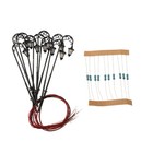 10 Stück 1:87 LED Parklaternen Licht 63mm 3V Modell Lampe Für H0 Spur Dekoration