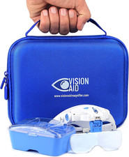 Expert Edition Magnifying Glasses with USB Rechargeable LED Light and Storage Ca