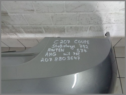 Mercedes A207 C207 AMG Stoßstange hinten 792 Palladiumsilber 2078803647 Original - Picture 5 of 9