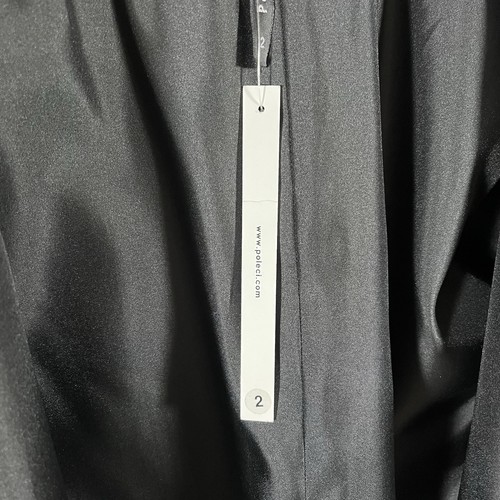 POLECI Damen 2 Kimono Stil Abend Cocktail Mantel Kleid Jacke, grau/schwarz - Bild 11 von 16