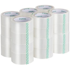 Clear Packing Tape (24 Rolls), Heavy Duty Packaging Tape for Shipping Packagi...
