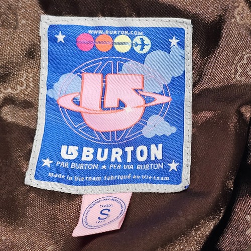 Burton Full Zip Snowboarding Jacket Girl Size S Green/Brown - Picture 4 of 15
