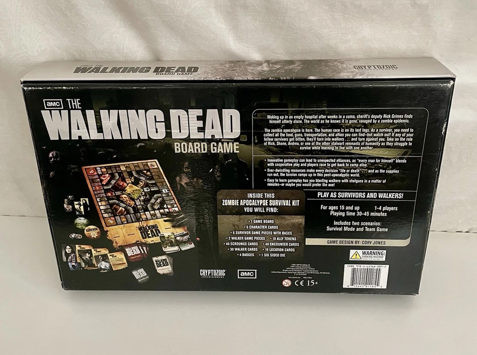 AMC The Walking Dead Board Game By Cryptozoic 2011 *Missing 2 Plastic Bases *EUC - Image 2 of 4