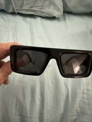 Off-White OERI069C99PLA0011007 Sunglasses Black 100% Authentic 