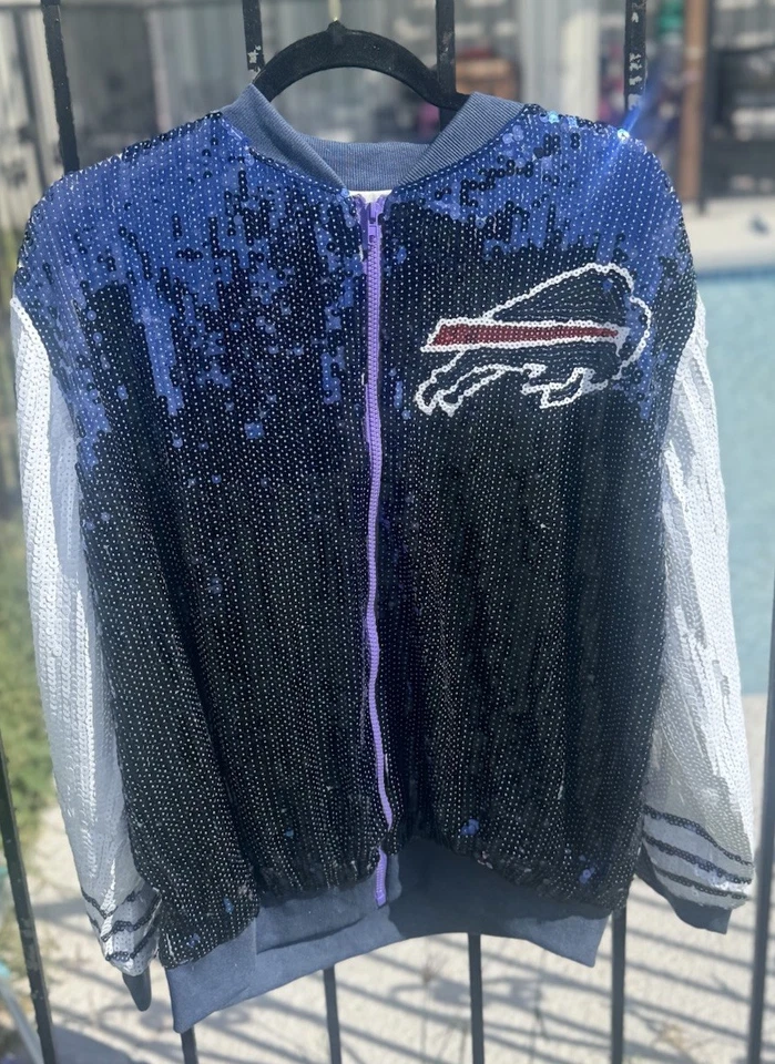 Chaqueta Buffalo Bills Talla Única/NUEVA: Chaqueta Lentejuelas Brillo Foto 4 de 4