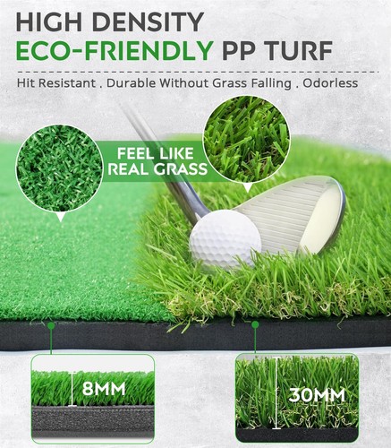 Golf Mat, 5x4ft Thickening Golf Hitting Mats, Premium Impact Golf Practice Ma... - Picture 2 of 7