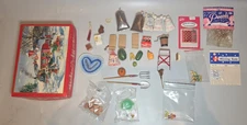 QTV 35 Vtg Dollhouse Miniature Garden Farm Hardware Store Coke Tools Craft  LOT