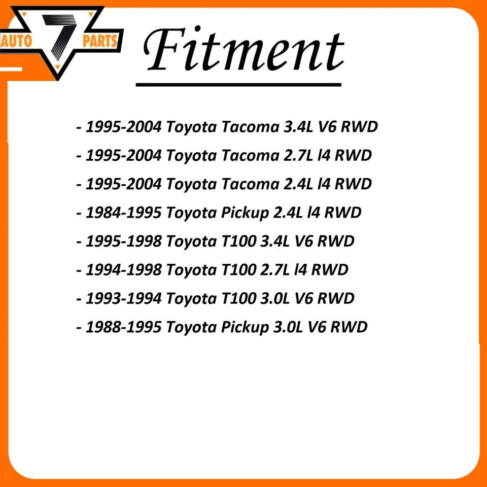 Amortecedores dianteiros FCS para 1984-1995 Toyota Pickup 1993-1998 Toyota T100 - Imagem 2 de 3