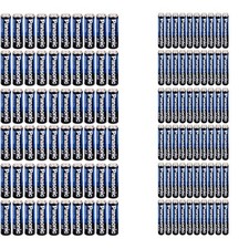 Pack of 120 Panasonic Batteries - 60 AA and 60 AAA Long-Lasting Power and Leak 0.50 per gallon