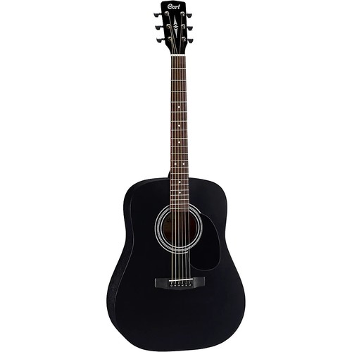 Cort AD810 Standard Series Dreadnought Acoustic Guitar Black Satin - Picture 2 of 3