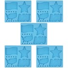  5 Pieces Silikonform Schlüsselanhänger Gießformen Aus Schlüsselbundschimmel