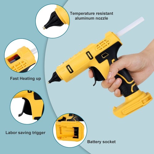 Handheld Cordless Hot Glue Gun Electric Repair Melt Welding DIY Tool for Dewalt - Picture 2 of 7