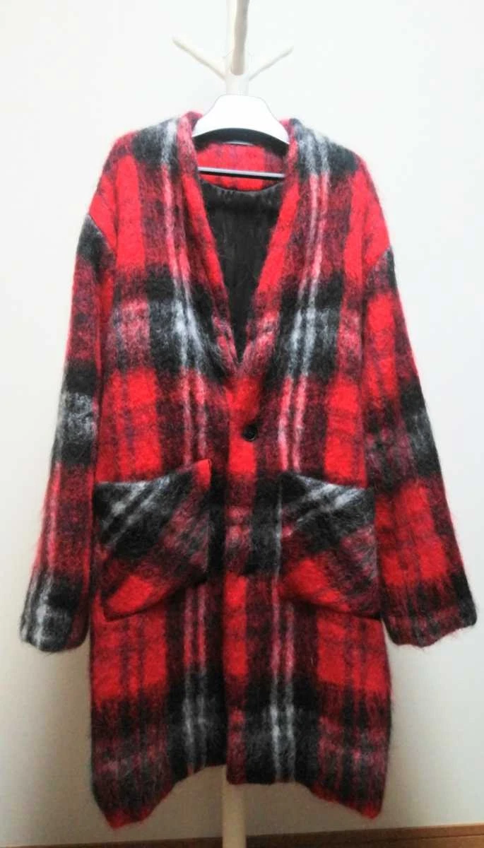 Giacca cappotto maglia Amiri mohair check usatono este uomoia t Mrticolo artic molt