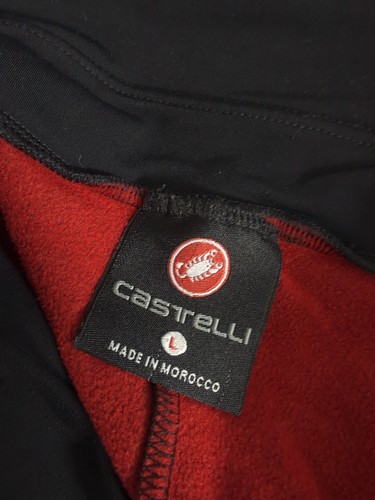 CASTELLI Mens Large Cycling Tights Black Active Lined ROSSOCORSA - Picture 5 of 11