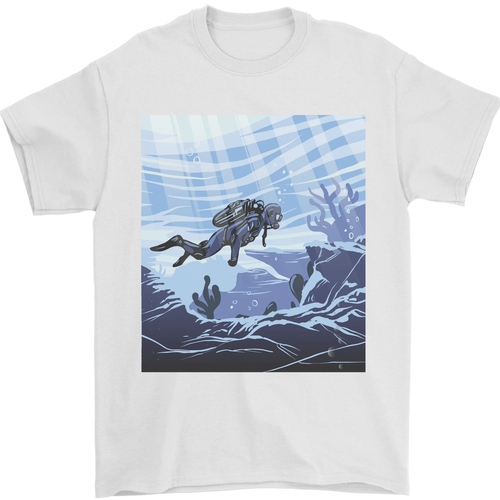 Un T-Shirt Pour Homme Plongée Sous-Marine 100% Coton - Picture 99 of 99