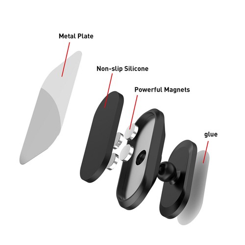 Black Magnetic Car Dashboard Mount Phone Holder Stand For Cell Phone Universal - Picture 12 of 12