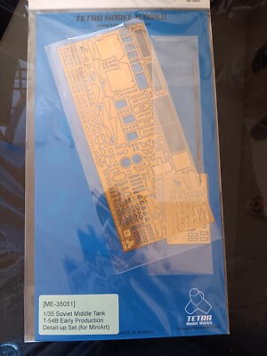 Tetra Model Works 1/35 Photo-etch upgrade for MiniArt T-54B Early Production ...