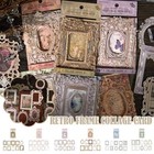 Retro Frame Hollow-Out Square Round Shape Picture Frames Material 10Pcs∵ T5 Y1R6