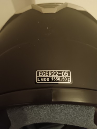 Box Motorcycle Helmet (ECER22-05) Matt Black, Size L 600 - Excellent condition - Picture 6 of 6