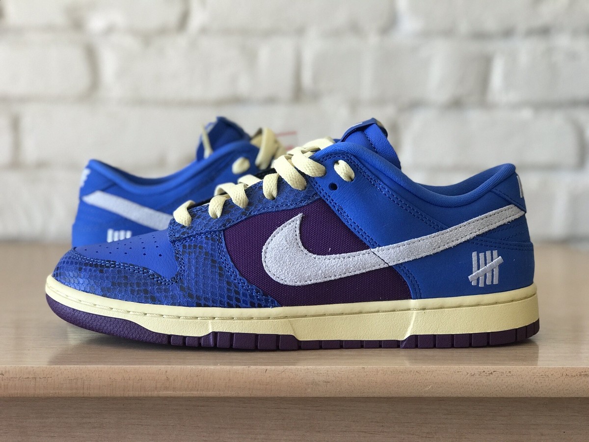 Nike Air Dunk Low Undefeated 5 On It Dunk vs AF1 Snake Blue DH6508