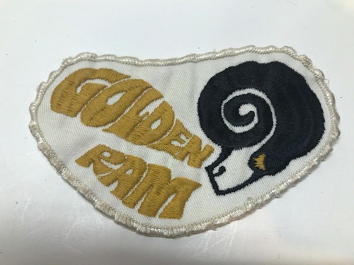 VINTAGE ORIGINAL 1960/70'S EMBROIDERED GOLDEN RAM JACKET PATCH