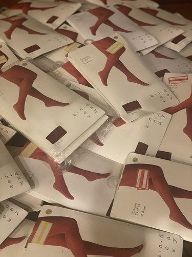 A New Day Elegant Women's Opaque Tights Salsa Red Size M/L Nylon Spandex LOT 60 - Picture 17 of 21