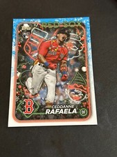 2024 Topps Holiday Ceddanne Rafaela Christmas Lights Variation SP RC #H121