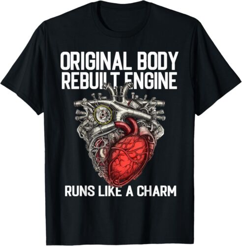Funny Open Heart Surgery Bypass Survivor Recovery for Men Gift Unisex T-Shirt - Picture 1 of 3