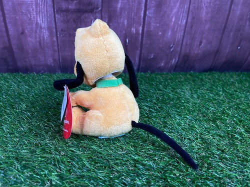 Disney Store Bobblehead Wobbler Pluto Dog Wobbly Stuffed Animal 6" Plush Toy - Picture 4 of 12