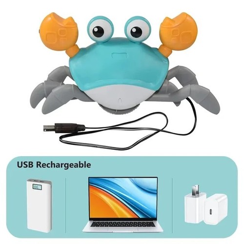 Smart Crawling Dancing Crab Toy Interactive Music and Motion Sensor Rechargeable - Picture 9 of 13