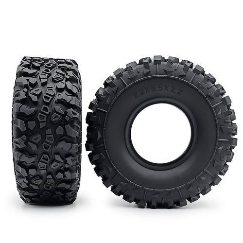 2.2" Terrain Tyre Wheel Tires for 1/10 RC Crawler Axial SCX10 RR10 Wraith - Picture 5 of 6