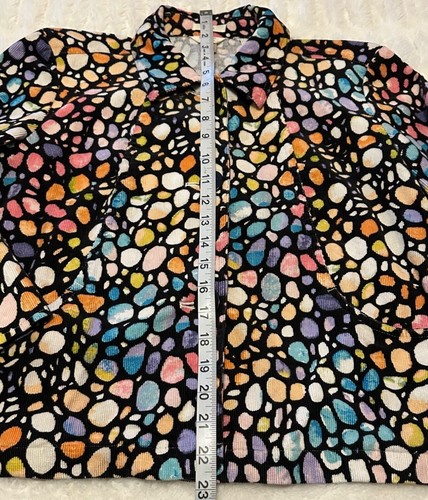 Christopher & Banks Stretch Jacket Multicolored Cotton Blend Women's Size Small - Picture 7 of 18