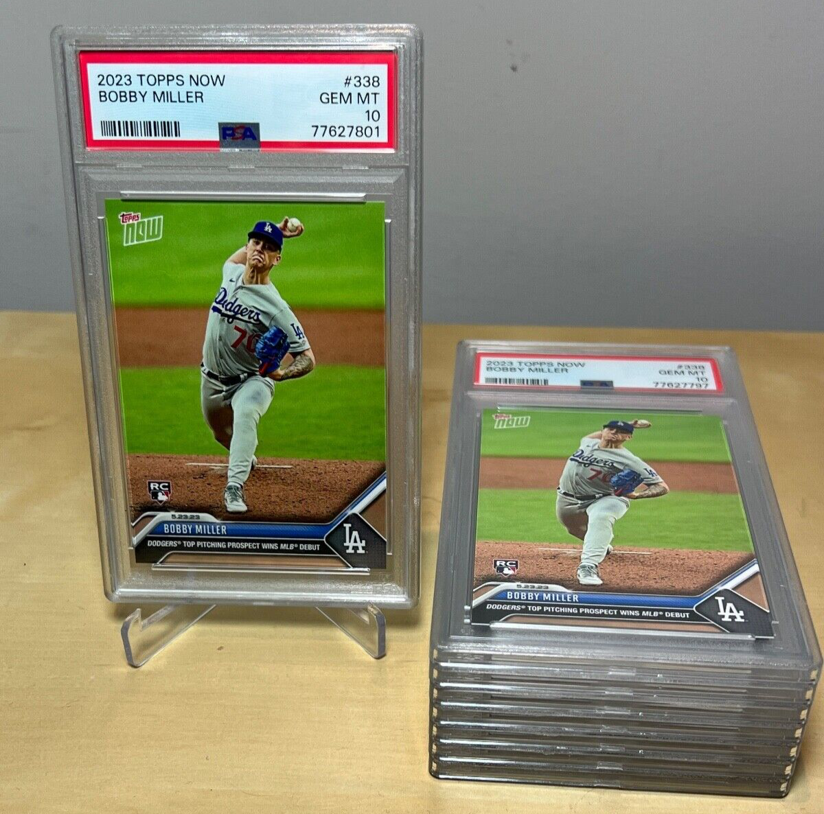 2023 MLB Topps NOW 338 BOBBY MILLER LOS ANGELES DODGERS
