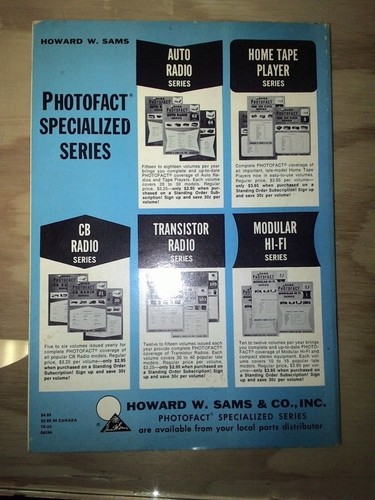Sams Photofact Service Manual Tape Recorder Series TR-65 - Picture 2 of 2
