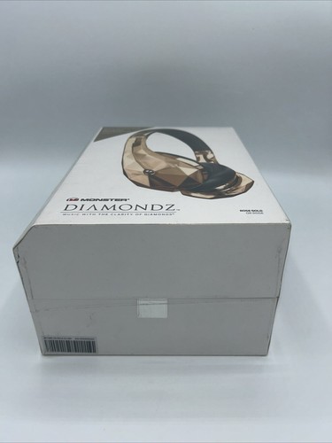 RARE Monster Cable Diamond Tears Headphones ROSE GOLD Diamondz New Sealed - Picture 5 of 6