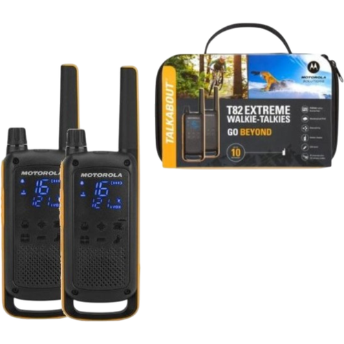 Motorola TLKR T82 Extreme Walki-Talki 2er PMR446 Funkset 16 Kanal mit Tasche - Picture 2 of 6