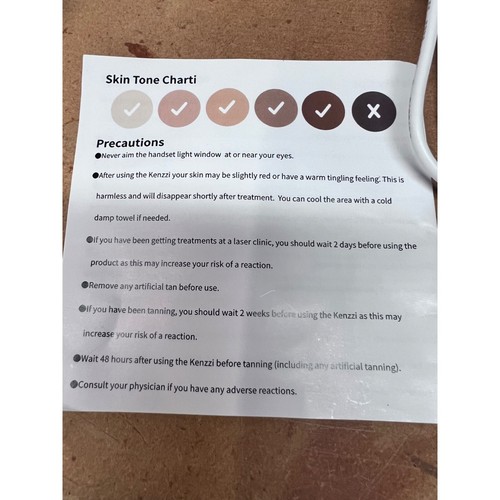 Kenzzi IPL Hair Removal Handset, Pain-Free, Permanent, Body + Face - Picture 7 of 14