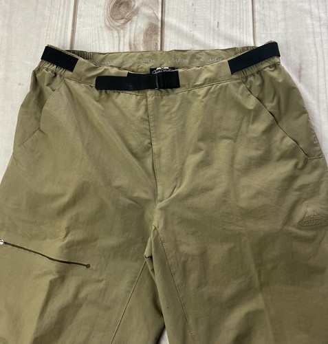 Vaude Mens Muster Hiking Vented Stretch Pants Khaki Size 50 (34x35) Zip Ankle - Picture 2 of 17