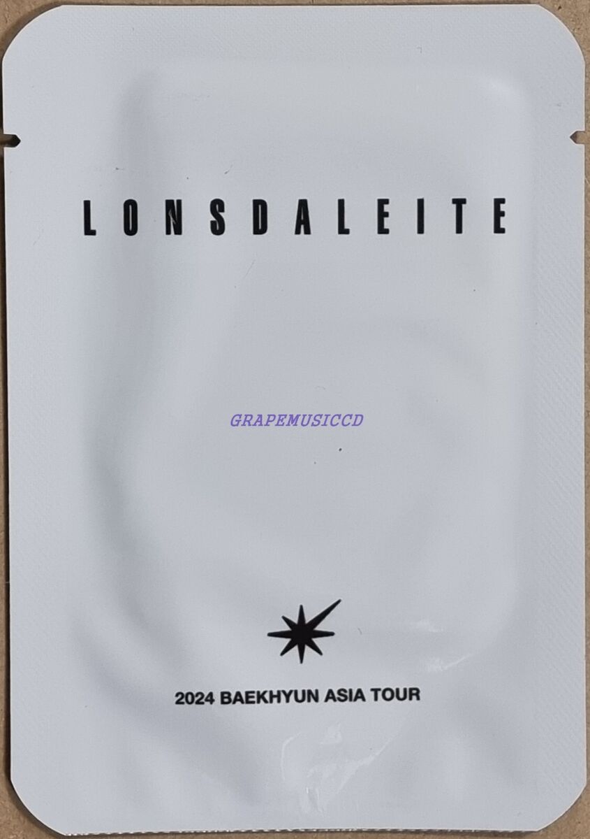 福袋 バースデイ BAEKHYUN 2024 ASIA MD OFFICIAL EXO SEOUL in Lonsdaleite TOUR タレントカード