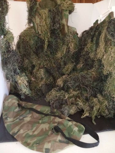5 pc .Boys Ghillie Suit Woodland Camouflage - Red Rock Outdoor Gear -Lg.14-16 - Picture 5 of 6