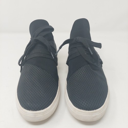 Steve Madden Lancer Black Knit Mid Top Fashion Sneakers Comfort Shoes Size 10 M - Picture 2 of 10