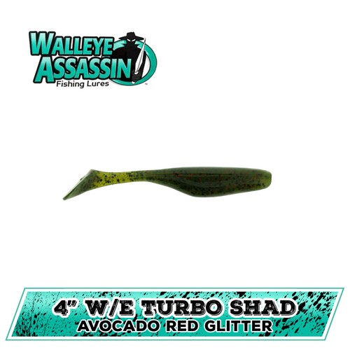 Bass Assassin Walleye W/E Turbo~7 color choices~4" Shad~FREE Shipping - Picture 6 of 9