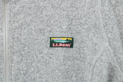 LL Bean Fleece Sweater Men's XXL Gray Full Zip Jacket Regular Long Sleeve Hiking - Picture 4 of 10