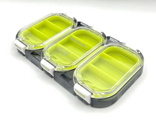 Daiwa Kleinteilebox Wasserdicht Shallow Green Smoke 9 Rooms 11x6,5x1,3cm Box ABS - Picture 2 of 10