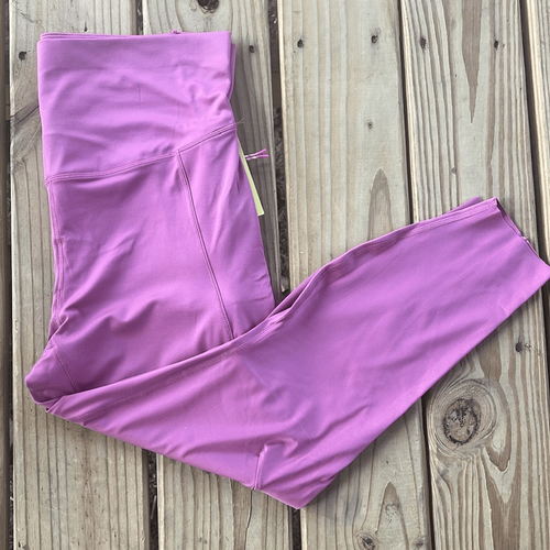 All in Motion Size 1X Rose Red Pink Activewear Leggings Yoga Pants Flex Rib - Picture 5 of 11